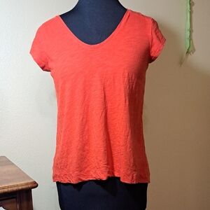 LOFT Tomato Red Short Sleeve Tee